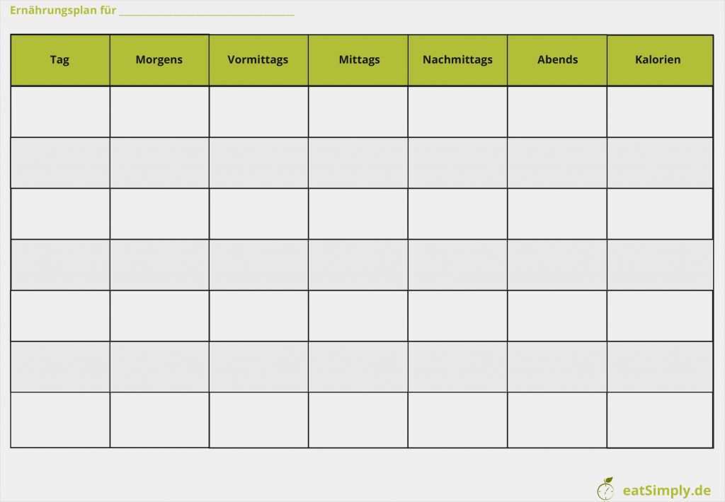 Vorlage Ernährungsplan Fabelhaft Ernährungsplan Erstellen Mit Kostenloser App
