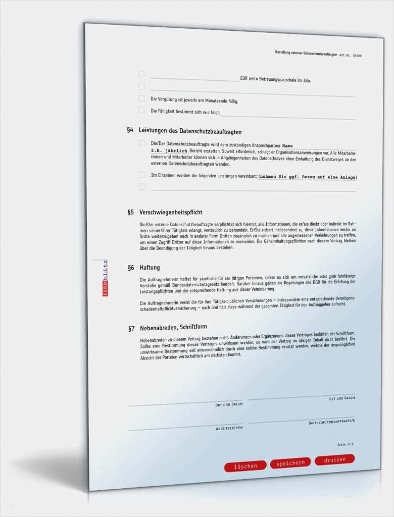 Vorlage Ernennung Datenschutzbeauftragter Schön Bestellung Externer Datenschutzbeauftragter