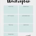 Vorlage Essensplan Best Of Ein Wochenplan Zum Ausdrucken Free Printable Für Mehr