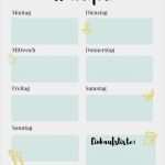 Vorlage Essensplan Bewundernswert Mit Einem Wochenplan öfter Mal Eine Pause Für Unsere Müden