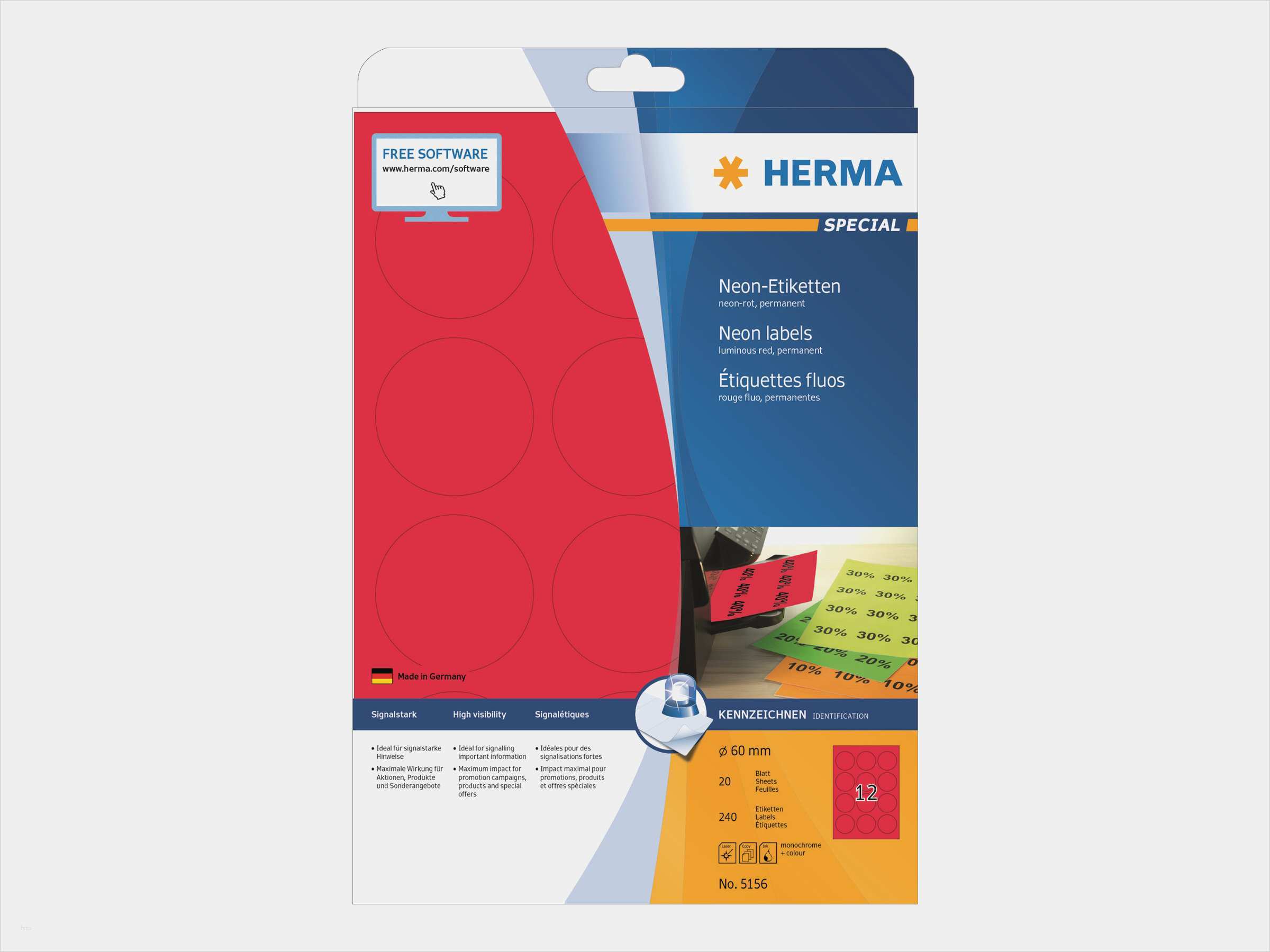 Vorlage Etiketten Rund 30mm Erstaunlich Herma Einsteckrückenschilder A4 190mm X 30mm Weiß Karton