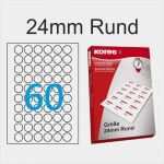 Vorlage Etiketten Rund 30mm Neu Etiketten 24mm Rund 6x10 Aufkleber Pro Blatt A4 Von Kores