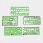 Vorlage Eur 1 Fabelhaft Kunststoff Kreise Quadrate Geometrische Vorlage Lineal