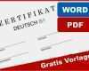 Vorlage Fachunternehmererklärung Erstaunlich Download Zertifikat Deutsch B1 Muster