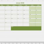 Vorlage Familienkalender Einzigartig Monatskalender 2018 Für Excel &amp; Pdf