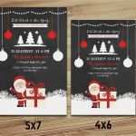 Vorlage Flyer Photoshop Cool Weihnachten Einladungen Vorlage Tafel Christmas Party Flyer