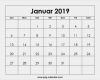 Vorlage Fotokalender 2019 Angenehm Kalender Januar 2019 Zum Ausdrucken Frei