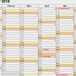 Vorlage Fotokalender 2019 Hübsch Kalender 2019 Zum Ausdrucken In Excel 16 Vorlagen