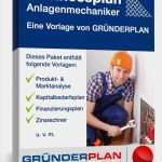 Vorlage Für Einen Businessplan Schön Businessplan Anlagenmechaniker Für Smk Von Gründerplan