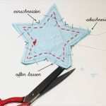 Vorlage Für Einen Stern Inspiration Stern Anhängerchen Nähen