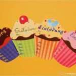 Vorlage Für Einladungskarten Kindergeburtstag Angenehm Muffin Einladung ⋆ Kindergeburtstag Planen