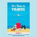 Vorlage Für Flyer Kostenlos Luxus Reise Flyer Vorlage Mit Flachen Design