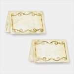 Vorlage Für Namensschilder Fabelhaft Neu 50 Tischkarten Geburtstag Marmor Braun Marmoriert Elegant