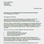 Vorlage Für Praktikumsbewerbung Best Of Bewerbung Anästhesietechnische assistentin Ausibildung