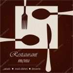 Vorlage Für Speisekarte Schönste Vorlage Der Speisekarte Eines Restaurants — Stockvektor