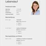 Vorlage Für Tabellarischen Lebenslauf Wunderbar Tabellarischer Lebenslauf Vorlage Kostenlose Muster Zum