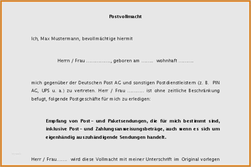 Vorlage Für Vollmacht Erstaunlich Vorlage Für Vollmacht Schreiben Best 12 Vollmacht Vorlage theactofreturningtonormal