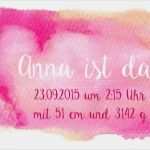 Vorlage Geburtsanzeige Luxus Geburtskarte Mit Aquarellhintergrund Kostenlose Vorlage