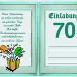 Vorlage Geburtstag Einladung Neu Einladung Zum 70 Geburtstag Vorlage Kostenlos