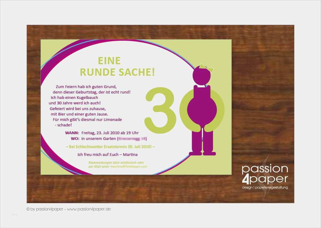 Vorlage Geburtstagseinladung 30 Genial Einladungskarten 30 Geburtstag Ausgefallene