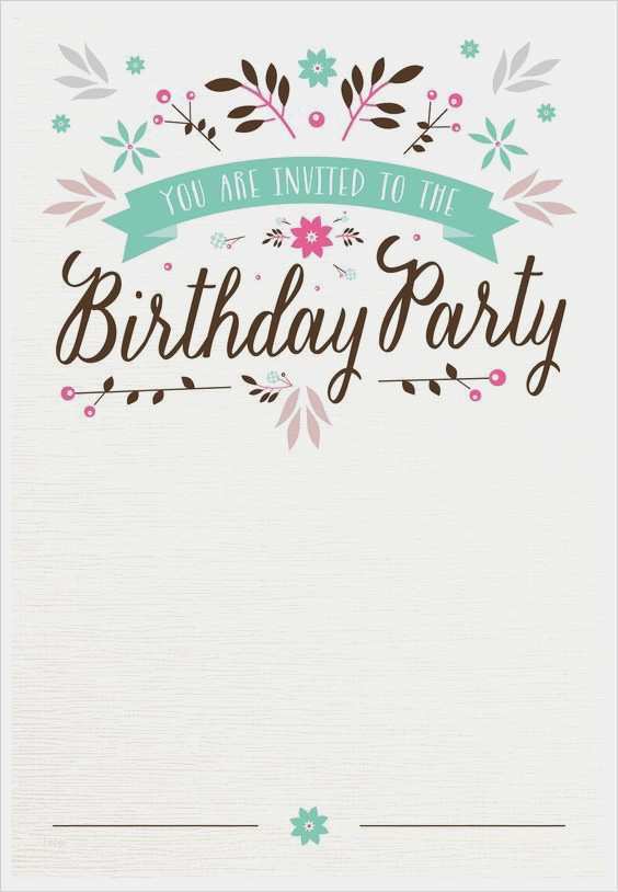 Vorlage Geburtstagseinladung 50 Schönste Geburtstagseinladung Vorlage 50