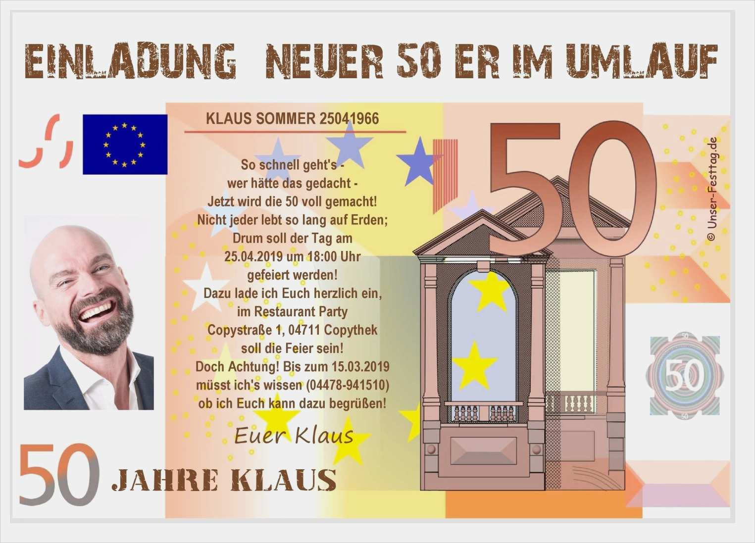 Vorlage Geburtstagseinladung 50 Schönste Lustige Und Witzige Geburtstagseinladungen