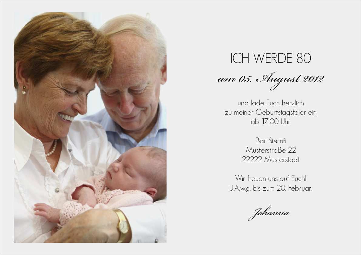 Vorlage Geburtstagseinladung 85 Best Of Einladung 80 Geburtstag Elizabeth