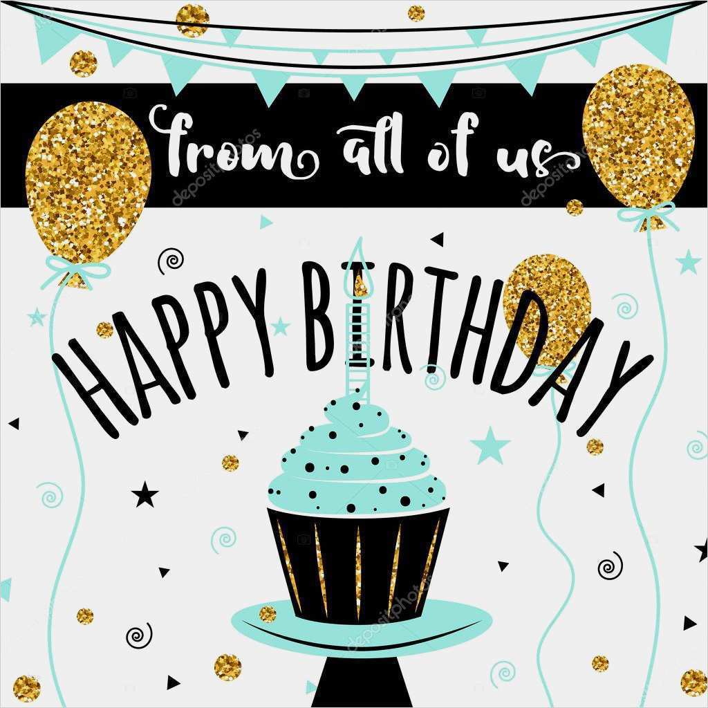 Vorlage Geburtstagskarte Text Schön Geburtstagskarte Vektor Hintergrund Mit Goldenen Ballons