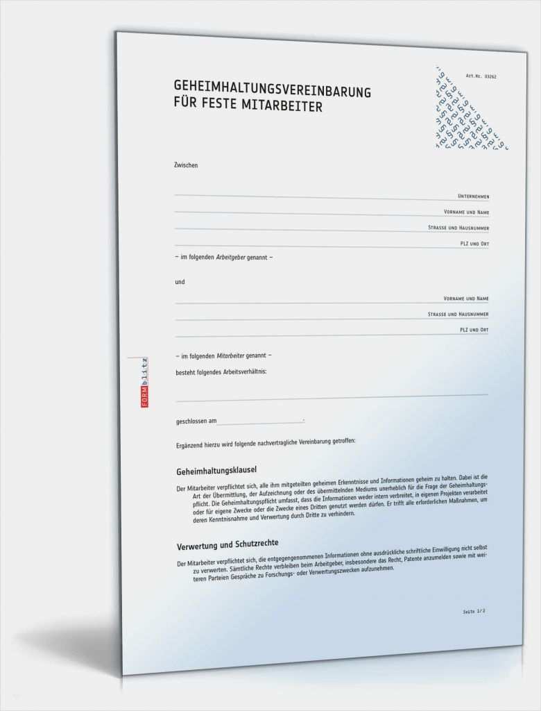 Vorlage Geheimhaltungsvereinbarung Mitarbeiter Wunderbar Geheimhaltungsvereinbarung Für Mitarbeiter