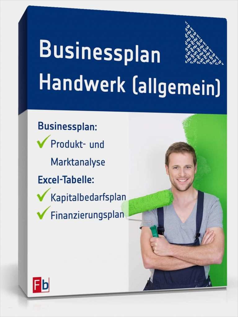 Vorlage Geschäftsplan Genial Businessplan Handwerk