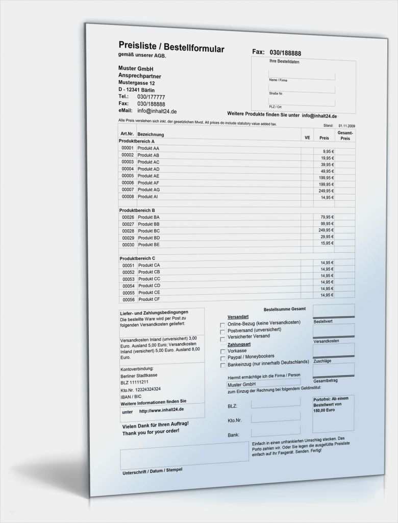 Vorlage Gesellschafterliste Bewundernswert Preisliste Mit Excel