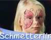 Vorlage Gesicht Schminken Wunderbar Kinderschminken Schmetterling Gesicht Tutorial Hd