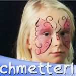 Vorlage Gesicht Schminken Wunderbar Kinderschminken Schmetterling Gesicht Tutorial Hd