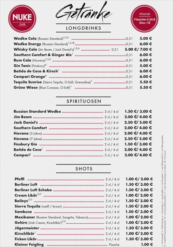 Vorlage Getränkekarte Geburtstag Elegant Getränkekarte Vorlage Word – Kostenlos Vorlagen