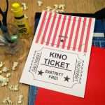 Vorlage Gutschein Kino Süß Wel E to the Movies Kinogutschein Selber Basteln
