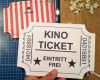 Vorlage Gutschein Kino Wunderbar Wel E to the Movies Kinogutschein Selber Basteln