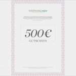 Vorlage Gutschein Zum Ausdrucken Schön Geschenkgutschein Zum Selber Drucken 500 Euro