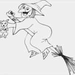 Vorlage Hexenhaus Best Of Halloween Hexe Auf Einem Besen Zum Ausmalen Zum Ausmalen