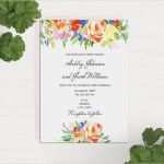 Vorlage Hochzeitseinladung Word Bewundernswert Boho Blumen Hochzeitseinladung Vorlage Word sommer Lädt