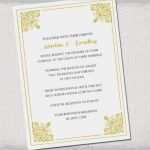 Vorlage Hochzeitseinladung Word Wunderbar Goldene Hochzeit Einladung Vorlage Classic