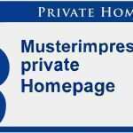 Vorlage Impressum Private Homepage Einzigartig Muster Impressum Private Homepage