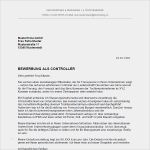 Vorlage Innerbetriebliche Bewerbung Elegant Bewerbung Als Controller Controllerin Bewerbung