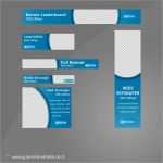 Vorlage Internetseite Einzigartig Web Banner Set Vorlage Business Curve Blau Gute