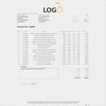 Vorlage Invoice Erstaunlich Standard Invoice Englisch Rechnungstemplate Aromicon Agentur