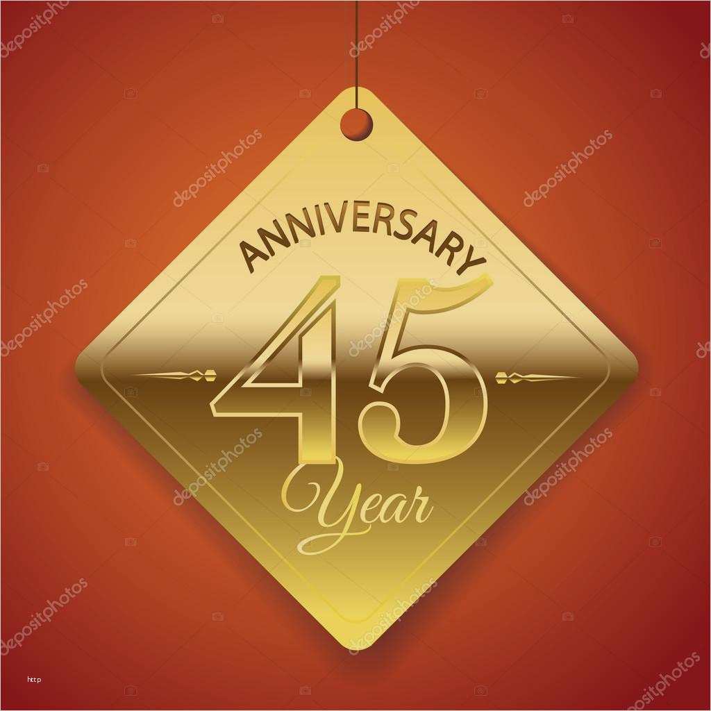 Vorlage Jubiläum Bewundernswert 45 Jahre Jubiläum Poster Vorlage Tag Design Vektor
