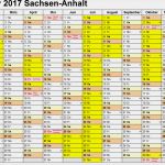 Vorlage Kalender 2017 Luxus Kalender 2017 Sachsen Anhalt Ferien Feiertage Excel