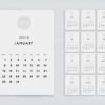 Vorlage Kalender 2018 Erstaunlich Vorlage Kalender 2018 Stock Vektor Art Und Mehr Bilder Von