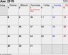 Vorlage Kalender 2019 Bewundernswert Kalender Oktober 2019 Als Excel Vorlagen