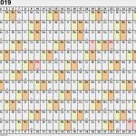 Vorlage Kalender 2019 Hübsch Kalender 2019 Zum Ausdrucken In Excel 16 Vorlagen
