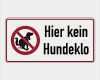 Vorlage Kein Hundeklo Inspiration Grundstücksschild &quot;hier Kein Hundeklo&quot; 300 X 150 Mm